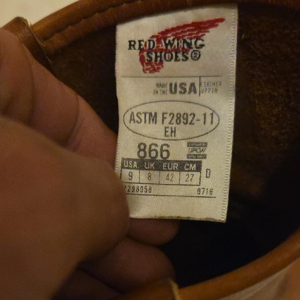 Red Wing Tan Leather Footwear